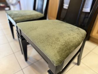 Vintage Dining Chairs - Excellent Condition - Charcoal and Oliv