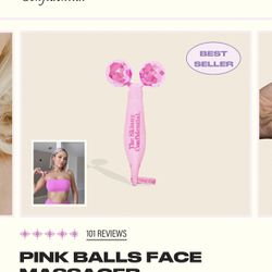 The Skinny Confidential Pink Balls facial sculpting tool
