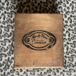 Vintage Wooden Cigar Box