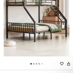 Twin Over Queen Bunk Bed 