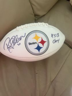 Rocky Blier Steelers football autograph