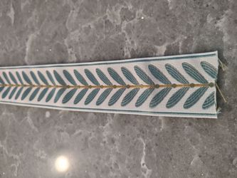Jacquard Ribbon Trim, 2.4" Wide Embroidered Green Leaf Ribbon for Sewing, Fabric Trim for Drapes Curtain Handmade Bag Clothing DIY Belts (Blue)
do not