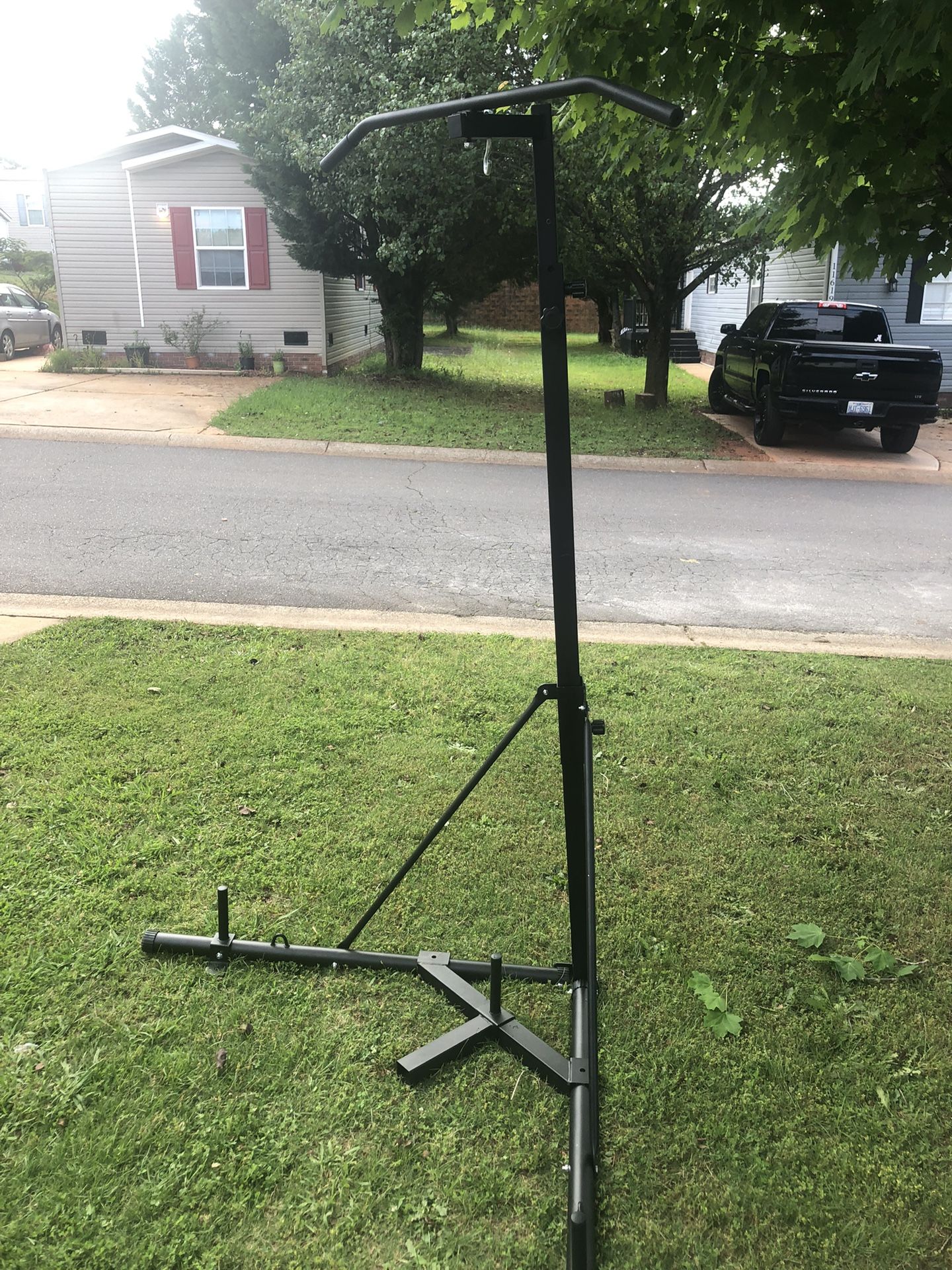 Punching Bag Stand With Pullup Bar