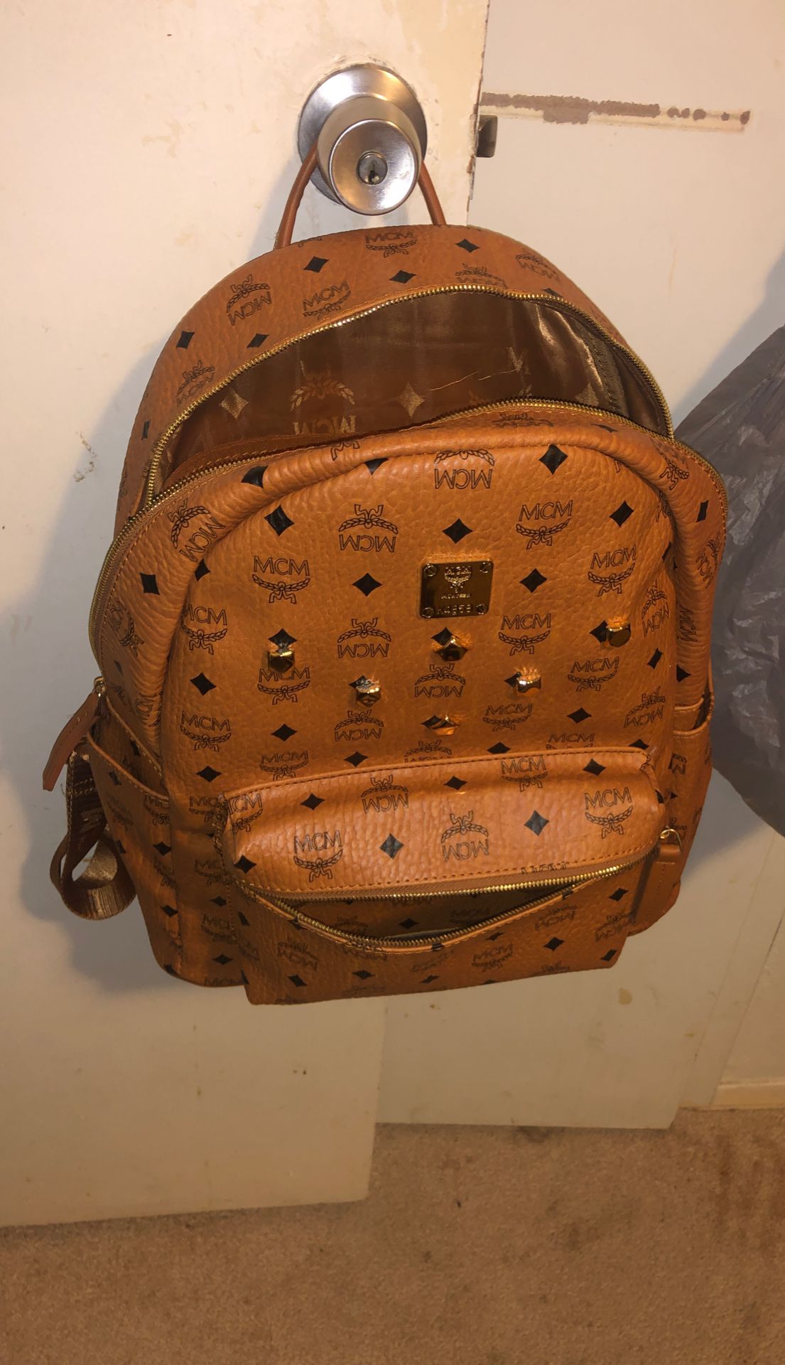 Authentic MCM backpack and Belt