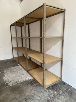 Industrial Racks 48 in W x 30 in D Used Heavy Duty Storage Shelving 4 Tier Stronger Than Homedepot Lowes And Costco Delivery Available