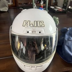 Hjc White Bike Helmet 