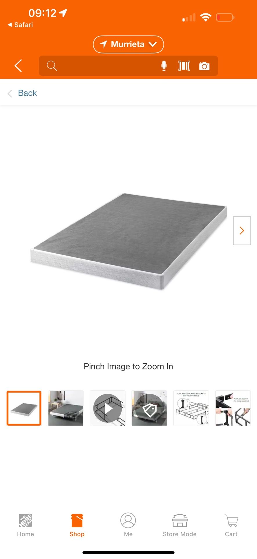 Cal king Box Spring 5inches