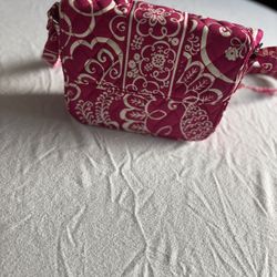 Vera Bradley Pink and White Crossbody Bag