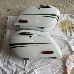 Motorcycle Hard Bags $250, Leather Bags $150