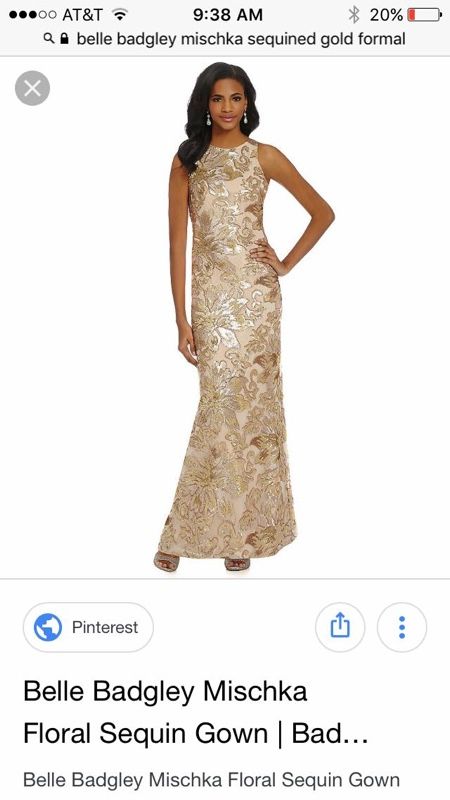 Belle badgley mischka sequin dress sales