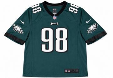 Philadelphia Eagles Jalen Carter Alternate Midnight green game player Jersey
