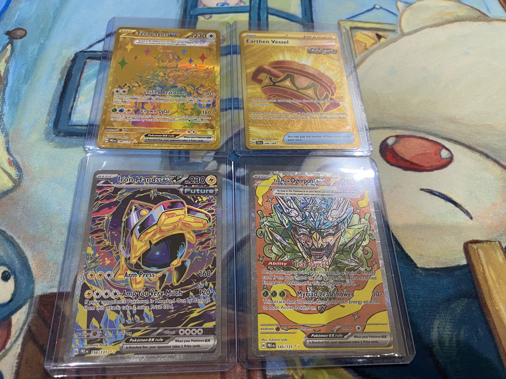 Pokemon Card TCG Prismatic Evolutions Chase Cards Special illustration Rares & Gold Earthen Vessel