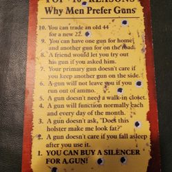 Man Cave / Garage Decor Sign 12x8 Inch