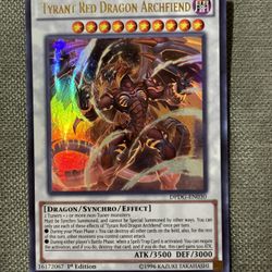 !!!Mint Conditions!!!!Tyrant Red Dragon Archfiend - Duelist Pack: Dimensional Guardians (DPDG)