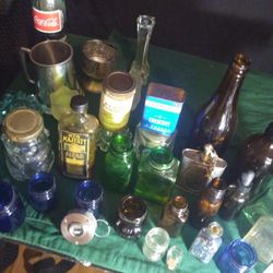 Vintage Bottles Cedar Polish Medicine Bottles Oil Containers Token Powder Beer Bottles Etc Mostly Metal Medicine Bottles Price Varies Make Offer? 