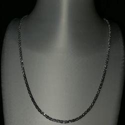 ​Sparkling 2mm Diamond-Cut Rope Chain (18 in.) | Rhodium Finish Silver