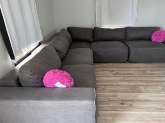 Dark gray Sectional Living Room sofa 10”x 10”