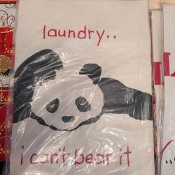 Vintage 1980s Doug Wilson Laundry Bags In Original Bags Never Used New Old Stock  Linen, Cotton Clothing Tote Bags