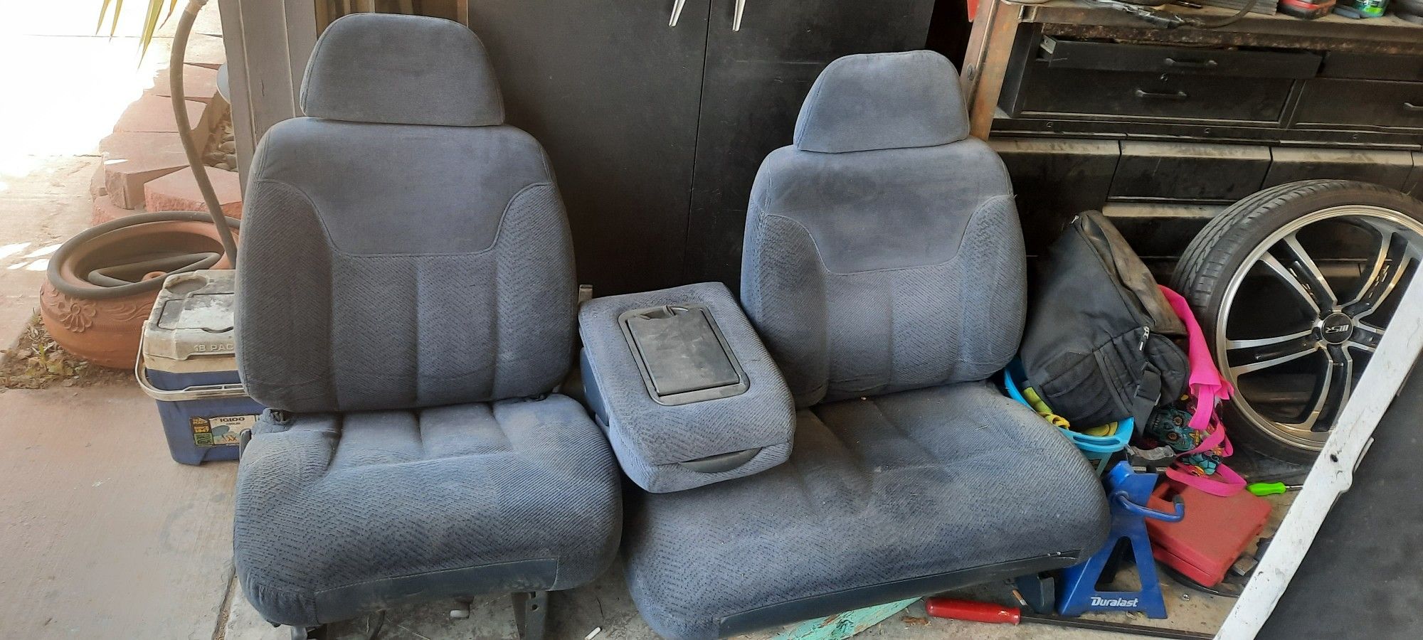 95 To 99 Chevy Obs 6040 Front Seat Blue for Sale in Las Vegas, NV
