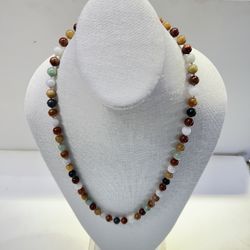 Jadeite Semi-precious Bead Necklace 