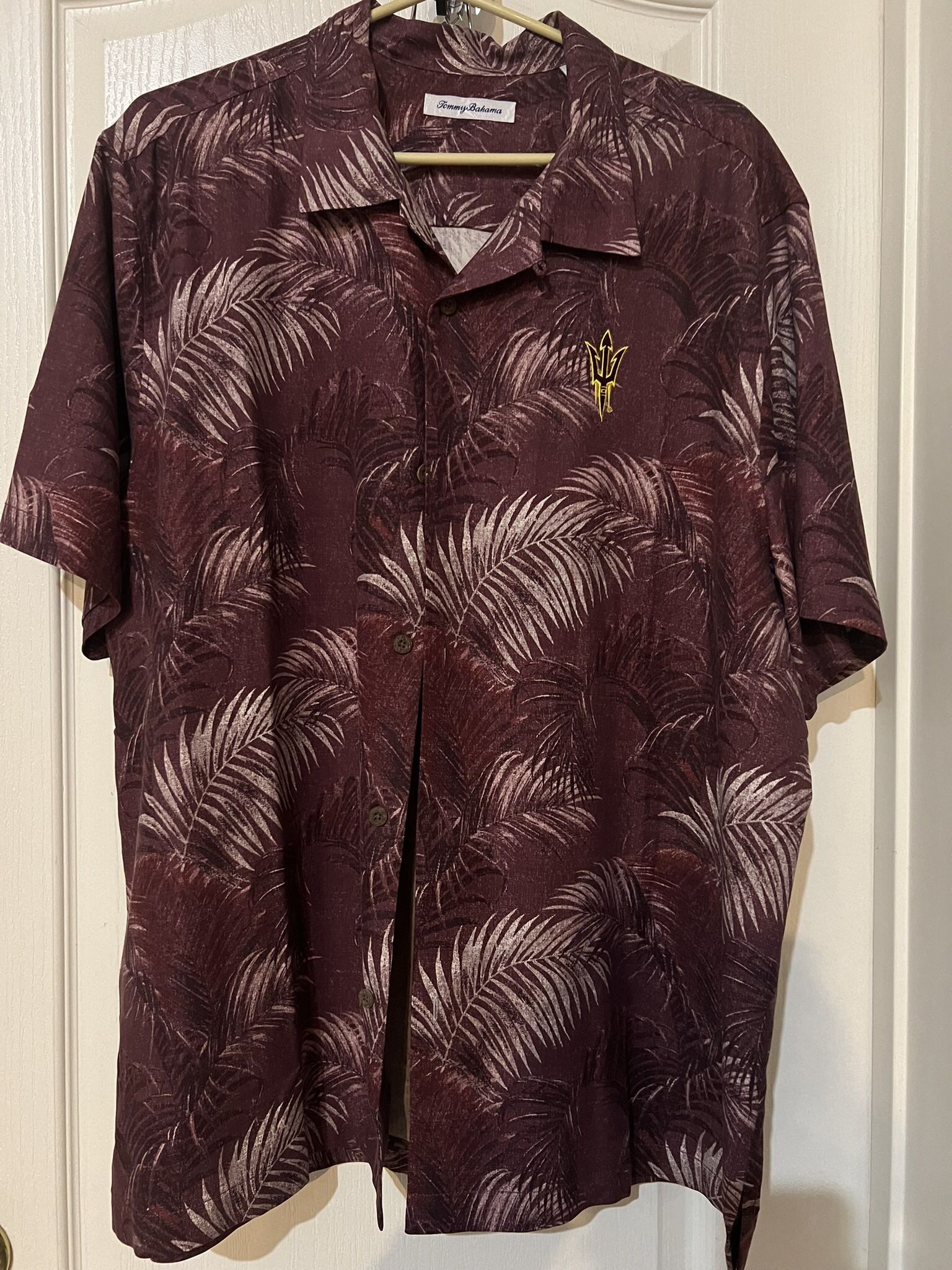 Mens XL ASU Short-sleeve Button Down Shirt