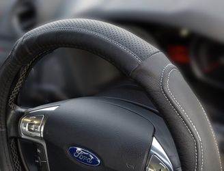 TireTek Genuine Leather Steering Wheel Cover