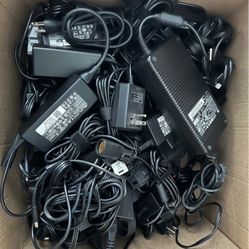 Lot of Laptop Chargers and power cables no trades read description