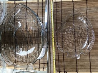 Fish Serving Tray with 3 Plates; Estate Sale, Kitchen