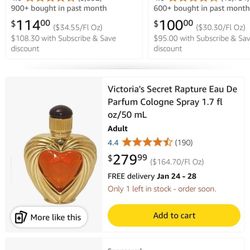 Victoria’s Secret, RAPTURE  Women’s Perfume 100ml