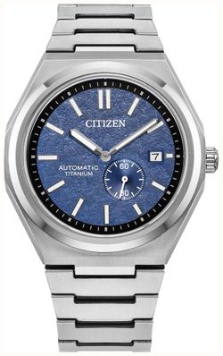 Citizen Zenshin Automatic Titanium Watch Blue Dial
