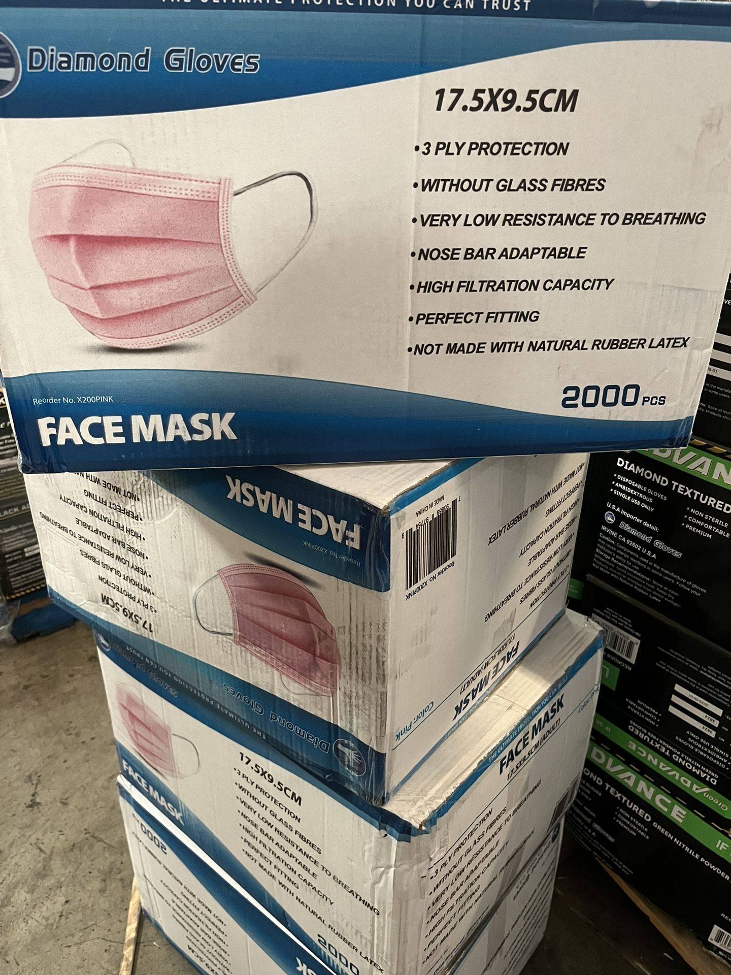 Pink Face Mask
