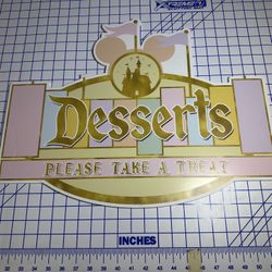 Desserts Sign Foam Board