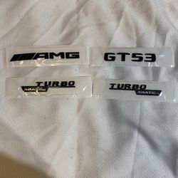AMG GT53 REAR AND SIDE FENDER EMBLEMS