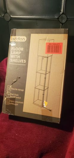Addlon Floor Lamp with Shelves