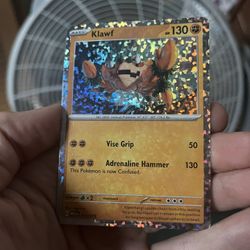 Klawf Pokémon Card 