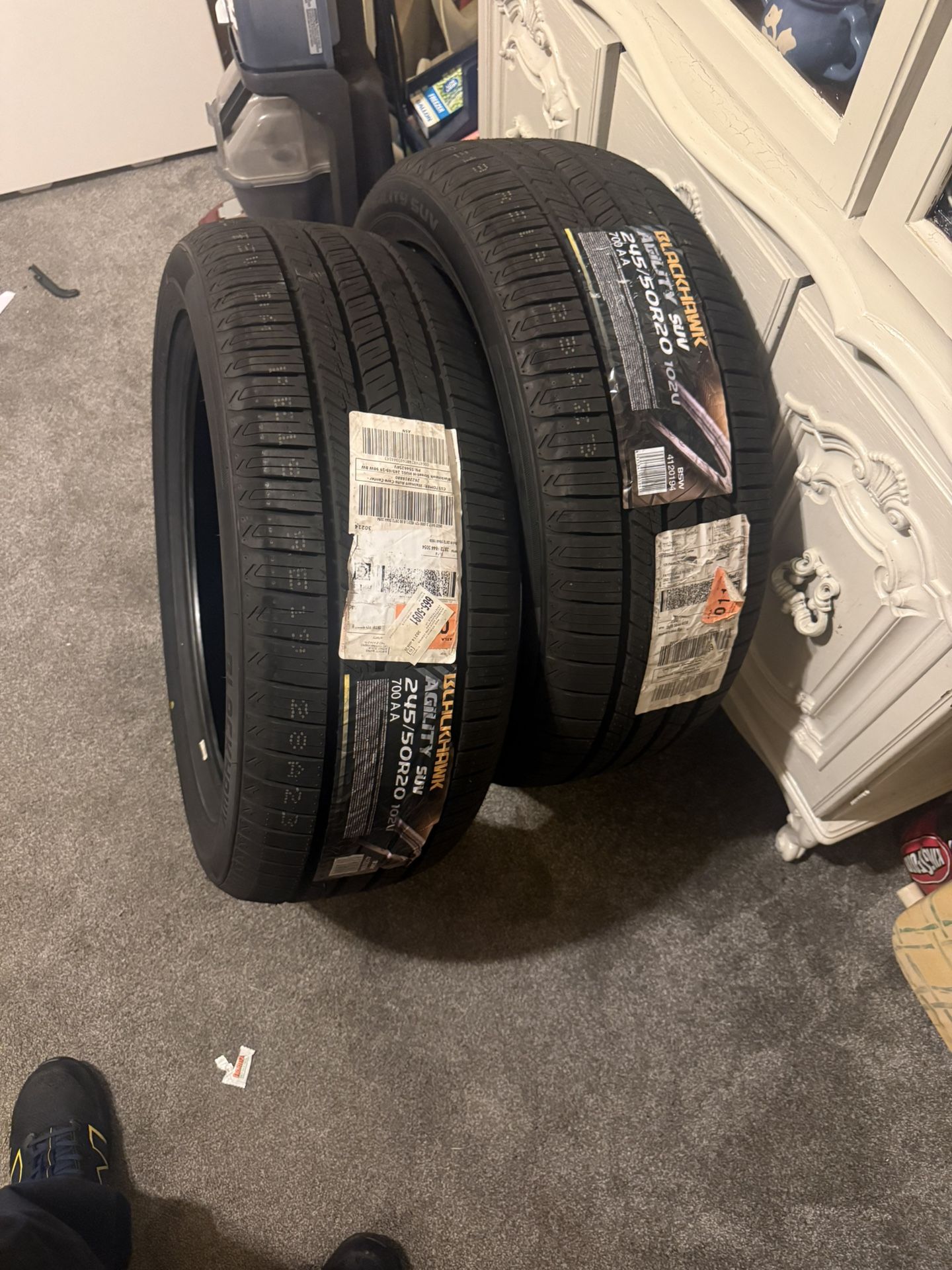 2 Blackhawk Tires For 80$