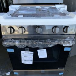 LG Black Stainless Steel Gas Stove