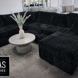 U shaped Sectional pull Out Bed W Storage