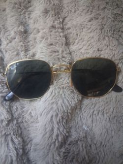 Ray-Ban Hexagonal Sunglasses Gold Frame