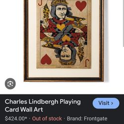 2 Charles Lindbergh Art Print With Frames $75.00