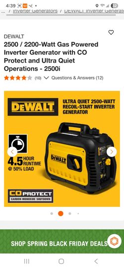DEWALT  inverter generator