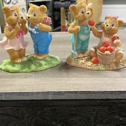 BEAR SEASONS “Bountiful Bears” & “Will You Be My Bear?” Special Edition Figurines 
