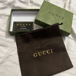 Original Gucci  box and dust bag