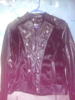 Buffalo David Bitton black leather jacket