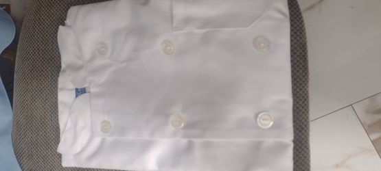 Camisa Blanca Manga Corta Para Cocina Talla Mediana