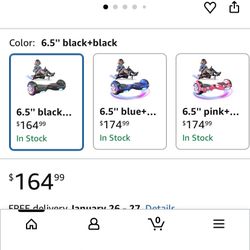 SIMATE Hoverboard, Bluetooth All Terrain Hover Boards with LED Lights and APP Control, Gifts for Kids Adults Girls Boys, for All Ages