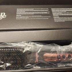 LANGE Hairbrush straightener - BLACK. LR VITE