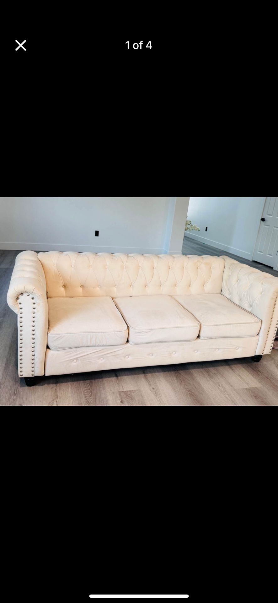 Two Sofa One Love Seat With Two Side Table 