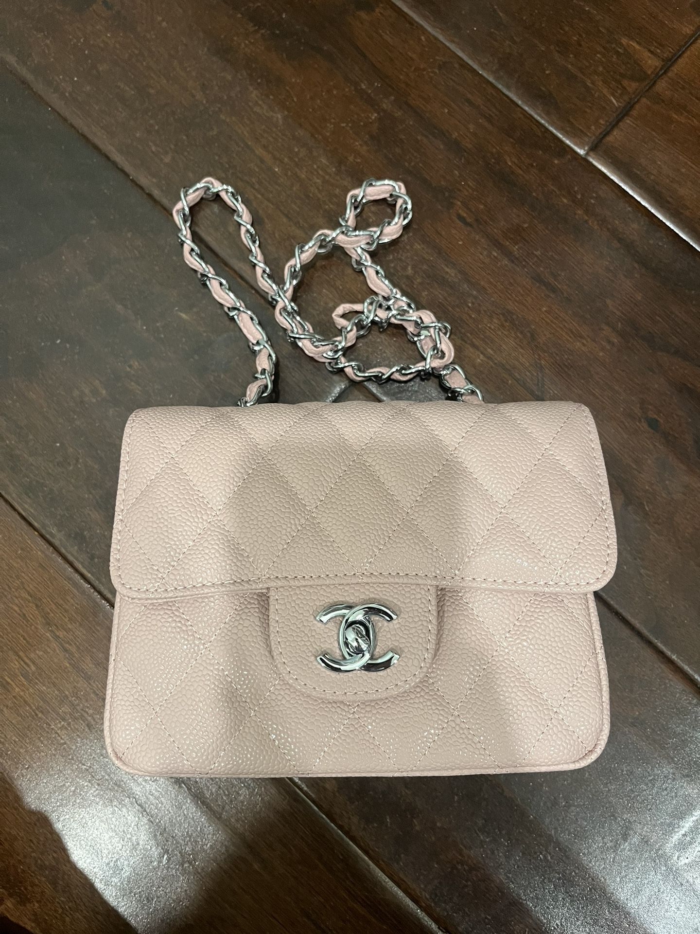 women bag baby pink