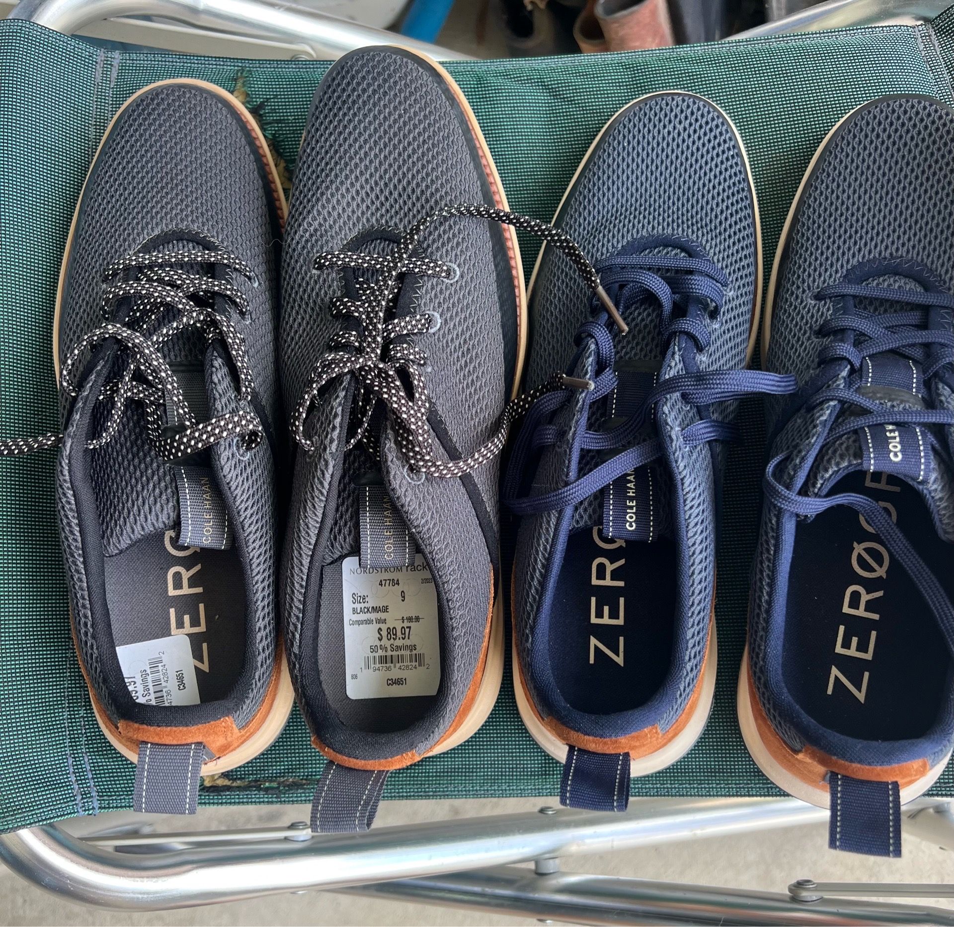 2-Cole Haan Grand Atlantic Textured Lace Up Mens Size 9 M Sneakers Casual Shoes